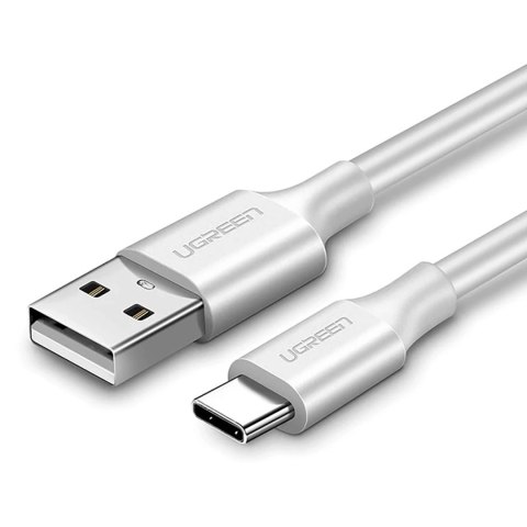 Kabel przewód USB-A - USB-C 3A 25cm - biały