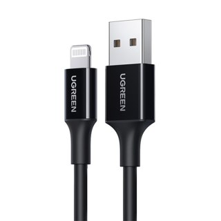 Kabel przewód USB-A - iPhone Lightning MFi 2.4A 2m - czarny