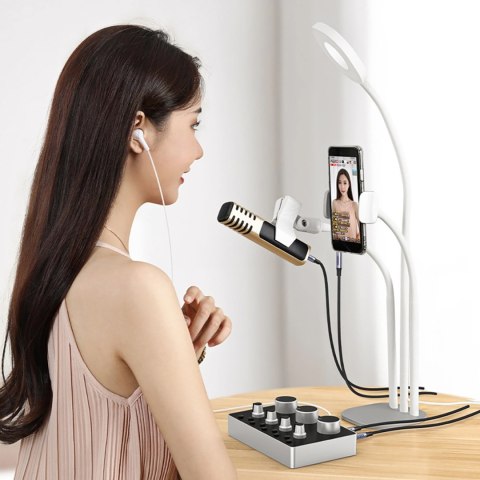 Kabel przewód audio mini jack 3.5mm - mini jack 3.5mm 1m - szary