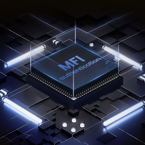 Kabel przewód w oplocie USB-A - iPhone Lightning MFi 2m - czarny