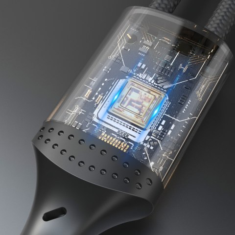 Kabel przewód z oplotem L3ST USB-A - USB-C 5A 1.2m - czarny