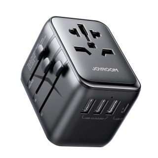 Ładowarka adapter podróżny uniwersalny 17W EU / US / UK / JP / AU / CN - czarny