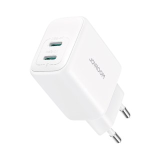 Ładowarka sieciowa 2x USB-C 20W PD QC 3.0 - biała