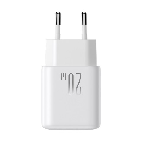 Ładowarka sieciowa 2x USB-C 20W PD QC 3.0 - biała