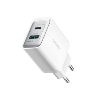 Ładowarka sieciowa USB-C - USB-A 30W PD - biała