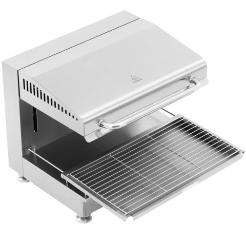 Opiekacz salamanader do zapiekanek pity z regulacją wysokości 60 cm 400 V 5000 W