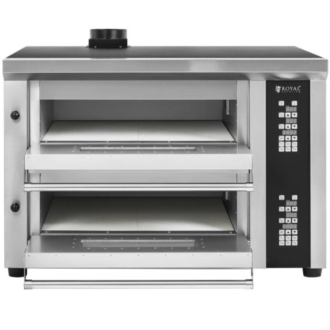 Piec do pizzy elektryczny z szamotem na 8 pizz śr. 33 cm 400 V 8400 W