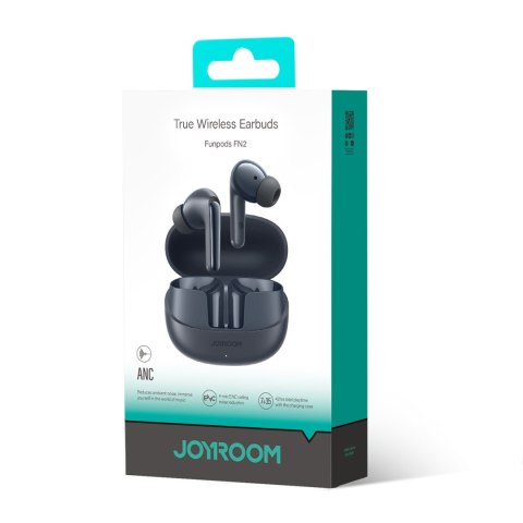 Słuchawki Funpods douszne TWS z Bluetooth 5.4 ANC i ochroną IP54 - czarne