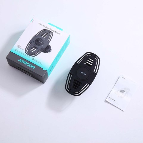 Uchwyt gumowy na telefon na kierownicę na rower motocykl zaciskowy - czarny