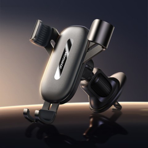 Uchwyt samochodowy grawitacyjny na telefon na kratkę nawiewu - czarny