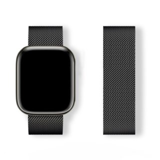 Bransoleta pasek Milanese Loop do Apple Watch 42/44/45/46/49 - czarna