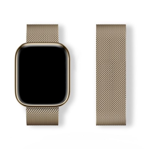 Bransoleta pasek Milanese Loop do Apple Watch 42/44/45/46/49 - złota