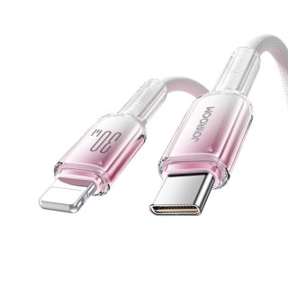 Kabel przewód Crystal-Clear Series 30W USB-C - iPhone Lightning 1.2m - biały