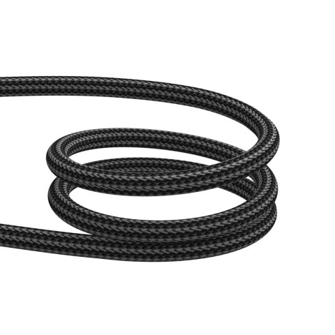 Kabel przewód Crystal-Clear Series 60W USB-C - USB-C 1.2m - czarny