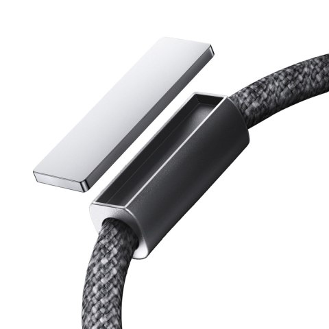 Kabel przewód USB-C - iPhone Lightning z organizerem uchwytem magnetycznym 1.2m - szary