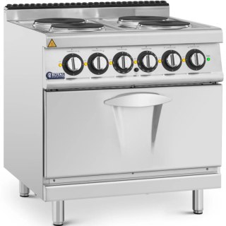 Kuchnia elektryczna z piekarnikiem 4 palniki 400 V 13.9 kW