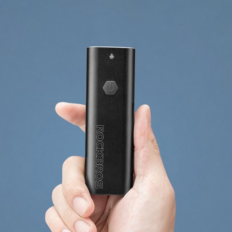 Lampka rowerowa przednia z funkcją latarki biała 600lm IPX6 USB-C - czarna