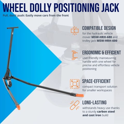 Uchwyt manewrowy pozycjonujący do wózków do pojazdów