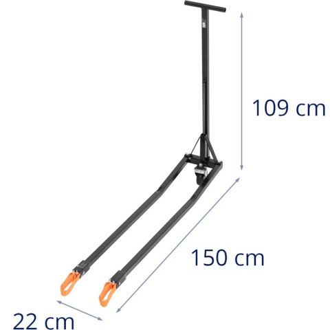 Uchwyt manewrowy pozycjonujący do wózków do pojazdów