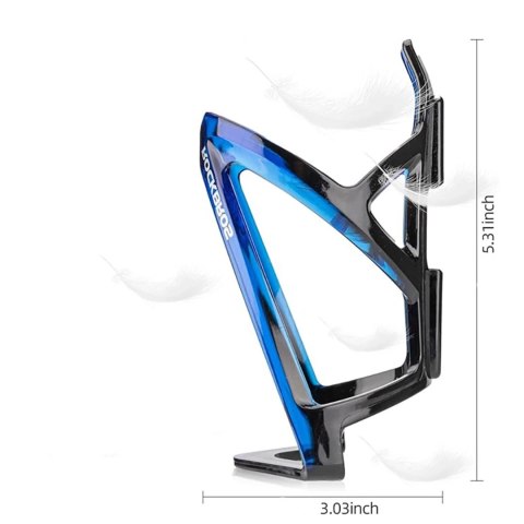 Uchwyt rowerowy na bidon butelkę - czarno-niebieski