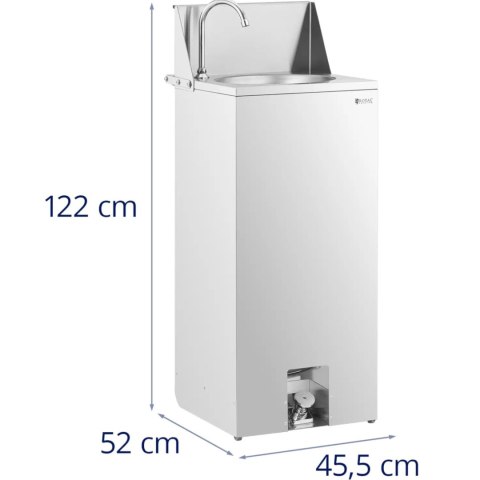 Umywalka przenośna mobilna sterowana nożnie STAL G1/2''