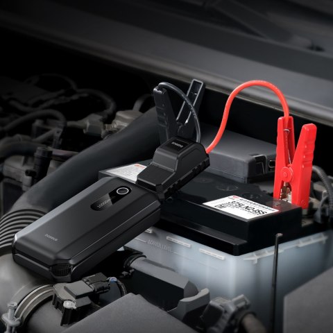 3w1 Urządzenie rozruchowe Car Jump Starter powerbank 10000mAh latarka LED - czarny