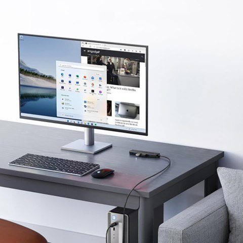 HUB rozdzielacz portu USB-A 3.0 na 4 porty USB-A 3.0 kabel 1m - czarny