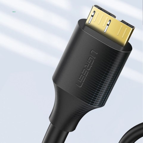 Kabel przewód USB-A 3.0 - micro USB-B 0.5m - czarny