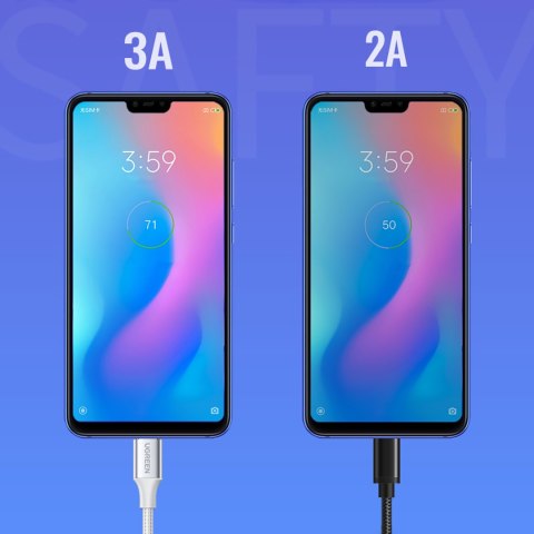 Kabel przewód USB-A - USB-C QC 3.0 3A 3m - biały