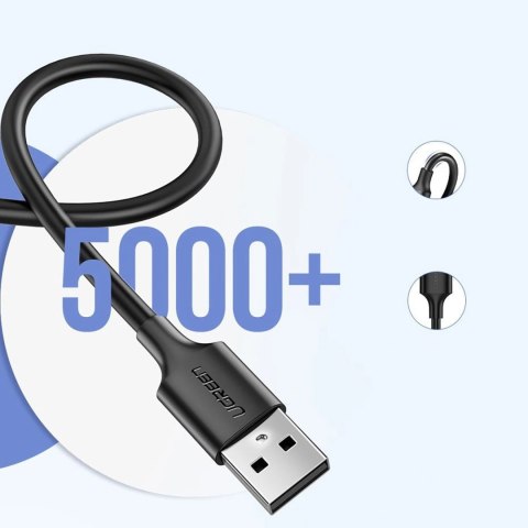 Kabel przewód micro USB - USB-A 0.5m - czarny