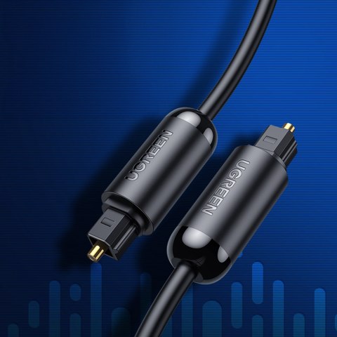 Kabel przewód optyczny audio Toslink SPDIF 3m - czarny