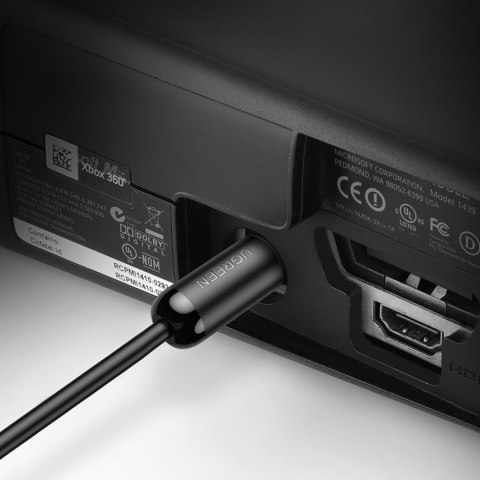 Kabel przewód optyczny audio Toslink SPDIF 3m - czarny