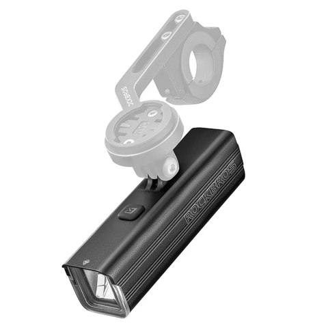 Lampka rowerowa przednia 5000mAh 1500lm IPX6 mocowanie Garmin i GoPro - czarna