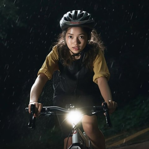 Lampka rowerowa przednia 5000mAh 1500lm IPX6 mocowanie Garmin i GoPro - czarna