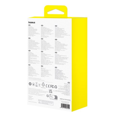 Powerbank 20000mAh Airpow 20W z kablem USB-A - USB-C 50cm - czarny