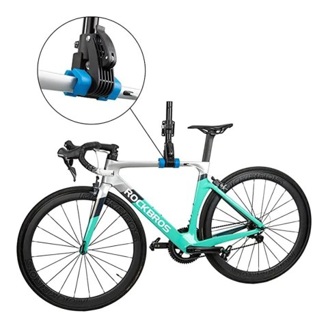 Stojak serwisowy do rowerów mocowany do blatu stołu lub ściany - czarny