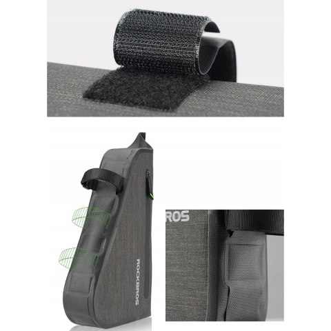 Torba rowerowa mocowane na ramę 5l AS-017 - ciemnozielona