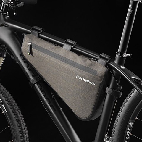 Torba rowerowa mocowane na ramę 5l AS-017 - ciemnozielona