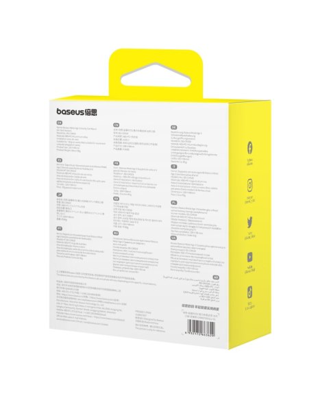 Uchwyt samochodowy na telefon grawitacyjny na kratkę nawiewu Metal Age 3 - czarny