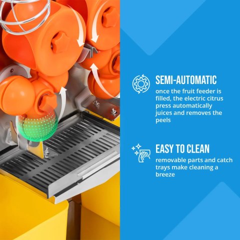 Wyciskarka półautomatyczna do pomarańczy 20 szt. / min 120 W