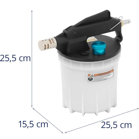 Zestaw do odpowietrzania hamulców ekstraktor oleju pojemnik 2.8-12 bar 2l