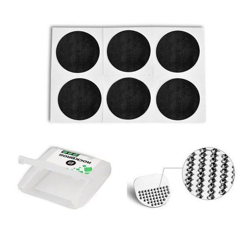 Zestaw naprawczy łatki z klejem śr. 2.4cm do łatania dętek rowerowych