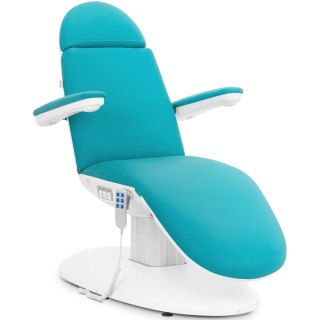 Fotel kosmetyczny do masażu tatuażu elektryczny TIVOLI - niebieski