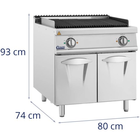 Grill lawowy elektryczny z kamieniami 50-300C 8.1 kW 400 V