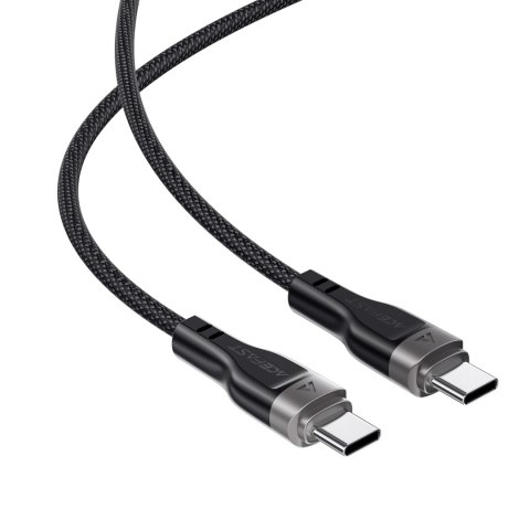 Kabel przewód USB-C 480Mb/s 100W z organizerem magnetycznym 1.2m - czarny