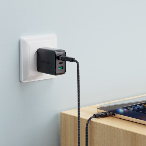 Kabel przewód USB-C 480Mb/s 100W z organizerem magnetycznym 1.2m - czarny