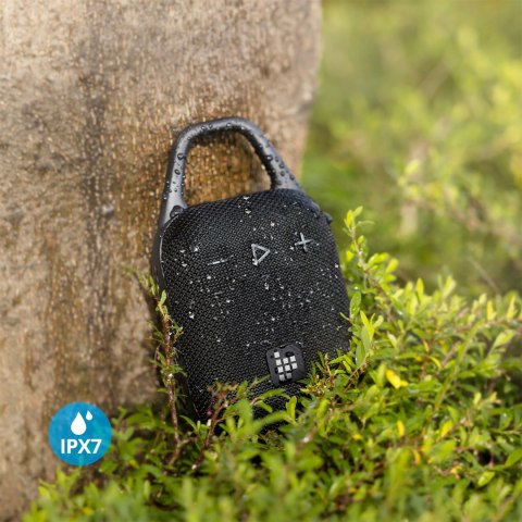 Mały turystyczny głośnik bezprzewodowy Mirtune H1 Bluetooth 8W - czarny