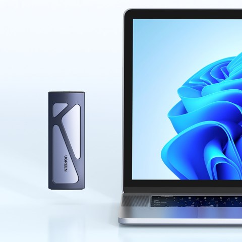 Obudowa kieszeń na dysk M.2 NVMe 10Gbps + kabel USB-C - USB-A / USB-C - USB-C - czarna