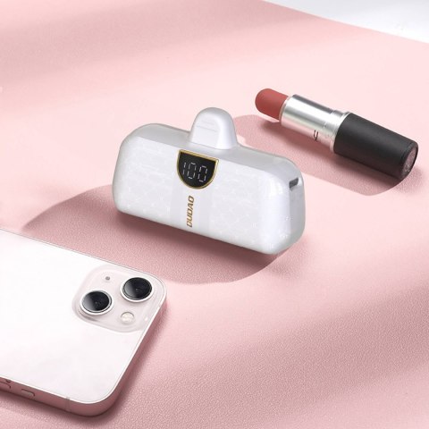 Powerbank mini 5000mAh mini 2x USB-C - biały