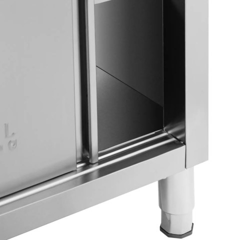 Stół blat roboczy centralny z szafką przelotową STAL 100 x 60 cm